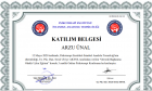 Uzm. Kl. Psk. Arzu Ünal Psikoloji sertifikası