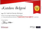 Dt. Halime Savaş Diş Hekimi sertifikası