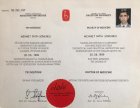 Uzm. Dr. M.Fatih Somuncu Medikal Estetik Tıp Doktoru sertifikası