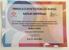 Dyt. Burcu Yıldız Diyetisyen sertifikası