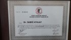 Dr. Sabri Atalay Medikal Estetik Tıp Doktoru sertifikası
