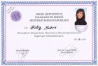 Uzm. Dr. Filiz SARI Anestezi ve Reanimasyon sertifikası