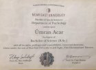 Psk. Ümran Acar Psikoloji sertifikası