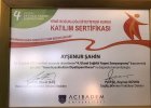Uzm. Dyt. Ayşenur Şahin Bilgin Diyetisyen sertifikası