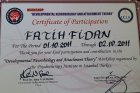 Uzm. Psk. Dan. Fatih Fidan Psikoloji sertifikası