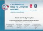 Uzm. Dyt. Turgay Köse Diyetisyen sertifikası