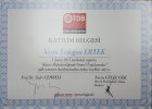 Dt. Erdoğan Ertek Diş Hekimi sertifikası
