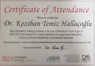 Dt. Keziban Temiz Hallaçoğlu Diş Hekimi sertifikası