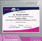 Uzm. Dr. Özlem Teberik Fiziksel Tıp ve Rehabilitasyon sertifikası