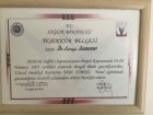 Psk. Dan. Serap Bozkaya Psikoloji sertifikası