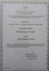 Uzman Dil ve Konuşma Terapisti Yasemin Tekin Dil Konuşma Bozuklukları sertifikası