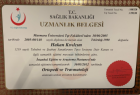 Op. Dr. Hakan Kıvılcım Ortopedi ve Travmatoloji sertifikası