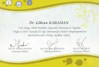 Prof. Dr. Göksun Karaman Dermatoloji sertifikası