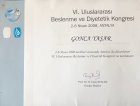 Uzm. Dyt. Gonca Yaşar Diyetisyen sertifikası
