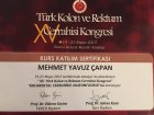 Op. Dr. Mehmet Yavuz Çapan Genel Cerrahi sertifikası