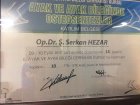 Yrd. Doç. Dr. Ş. Serkan Hezar Ortopedi ve Travmatoloji sertifikası