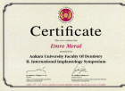 Dr. Dt. Y. Emre Meral Diş Hekimi sertifikası