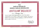 Dr. Sümeyye Taş Akupunktur sertifikası
