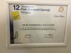 Dr. Dt. Elif Zaimoğlu Gültepe Diş Hekimi sertifikası