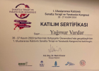 Uzm. Kl. Psk. Yağmur Vardar Psikoloji sertifikası