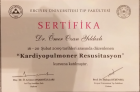 Op. Dr. Ömer Ozan Yıldızlı Üroloji sertifikası