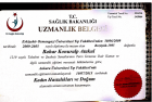 Op. Dr. Bahar Konuralp Atakul Kadın Hastalıkları ve Doğum sertifikası