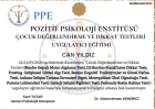 Klinik Psikolog  Can Yıldız Psikoloji sertifikası