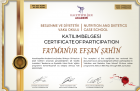 Dyt. Efşan Şahin Diyetisyen sertifikası