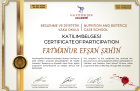 Dyt. Efşan Şahin Diyetisyen sertifikası