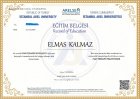 Psk. Dan. Elmas Kalmaz Psikolojik Danışman sertifikası