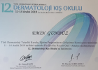 Uzm. Dr. Emin Gündüz Dermatoloji sertifikası