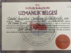 Op. Dr. Canan Erdem Genel Cerrahi sertifikası