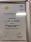 Op. Dr. Fatih Kenar Göz Hastalıkları sertifikası
