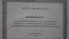 Uzm. Kl. Psk. Müjgan Pekçetin Psikoloji sertifikası