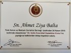 Prof. Dr. Ahmet Ziya Balta Genel Cerrahi sertifikası