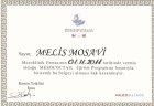 Uzm. Dr. Melis Mosavi Dermatoloji sertifikası