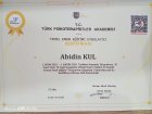 Uzm. Psk. Abidin Kul Psikoloji sertifikası