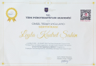 Psk. Leyla Kudret Şahin Psikoloji sertifikası