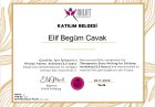 Psk. Elif Begüm Cavak Psikoloji sertifikası
