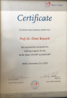 Prof. Dr. Ömer Bayezid Kalp Damar Cerrahisi sertifikası