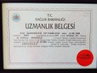 Uzm. Dr. Zülfikar Danaoğlu Kardiyoloji sertifikası