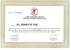 Dr. Sümeyye Taş Akupunktur sertifikası