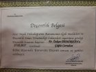 Doç. Dr. Özkan Demirhan Göğüs Cerrahisi sertifikası