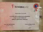 Op. Dr. Diclehan Ali Dicle Göz Hastalıkları sertifikası