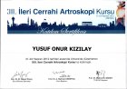 Op. Dr. Yusuf Onur Kızılay Ortopedi ve Travmatoloji sertifikası