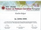 Doç. Dr. Cemal Kara Genel Cerrahi sertifikası