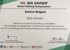 Uzm. Kl. Psk. Esin Kırcalı Psikoloji sertifikası