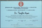 Op. Dr. Tevfik Uğur Sipahi Kadın Hastalıkları ve Doğum sertifikası