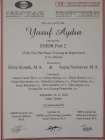 Uzm. Psk. Dan. Yusuf Aydın Psikoloji sertifikası