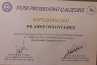 Doç. Dr. Ahmet Bülent Kargı Göğüs Cerrahisi sertifikası